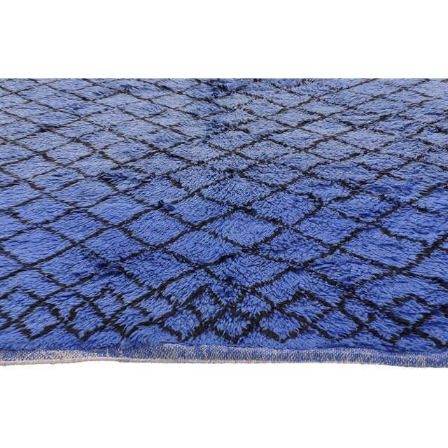 Berber Tribes of Morocco Vintage Beni M'Guild Moroccan Rug, 05'10 X 09'03 For Sale - Image 4 of 10