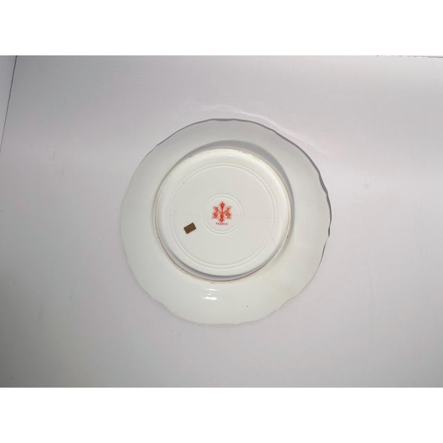 Metal Antique A. Lajus Signed Hand-Painted Limoges Plate For Sale - Image 7 of 7