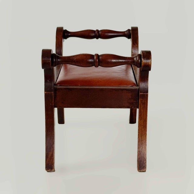 Antique Empire Footstool For Sale In Providence - Image 6 of 7