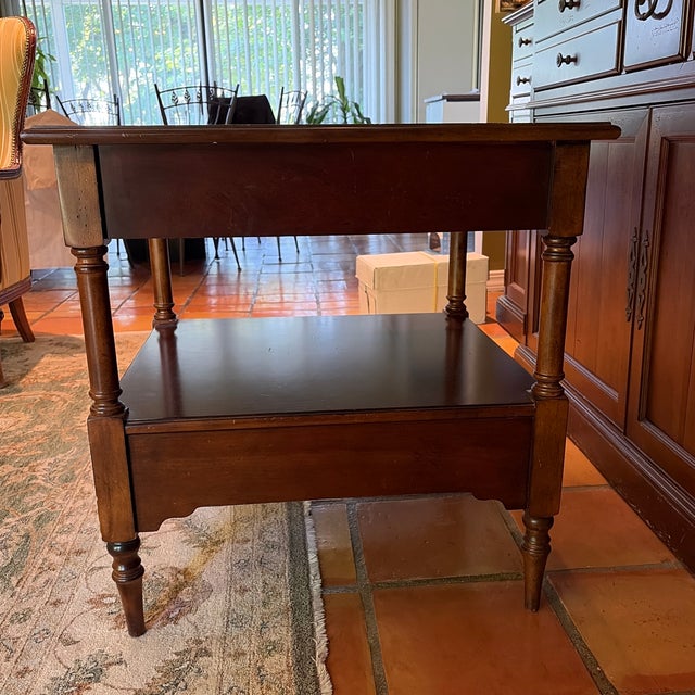 From a well renowned brand, Stanley Furniture, comes this versatile and high quality two-drawer traditional end table....