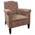 An elegant early 20th-century English armchair, finely crafted from mahogany and distinguished by its graceful...