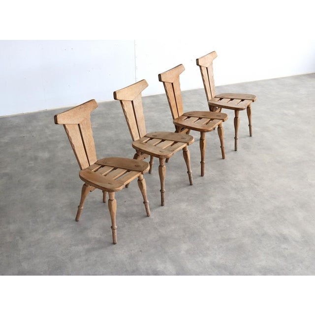 Vintage Brutalist Dining Chairs, 1960s, Set of 4 For Sale - Image 9 of 10