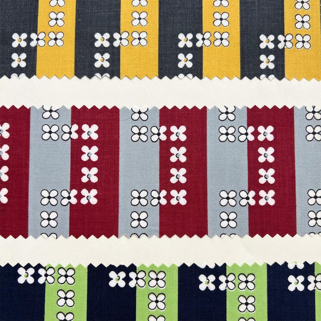 Textile 1956 Quadriga Cloth E&w Brands Textile Sample Sheet, Mid-Century Archive For Sale - Image 7 of 10