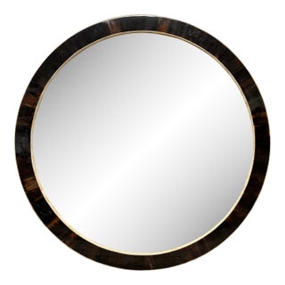 Williams Sonoma Horn + Bone Mirror For Sale