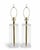 Vintage Lucite and Brass Table Lamps - a Pair For Sale