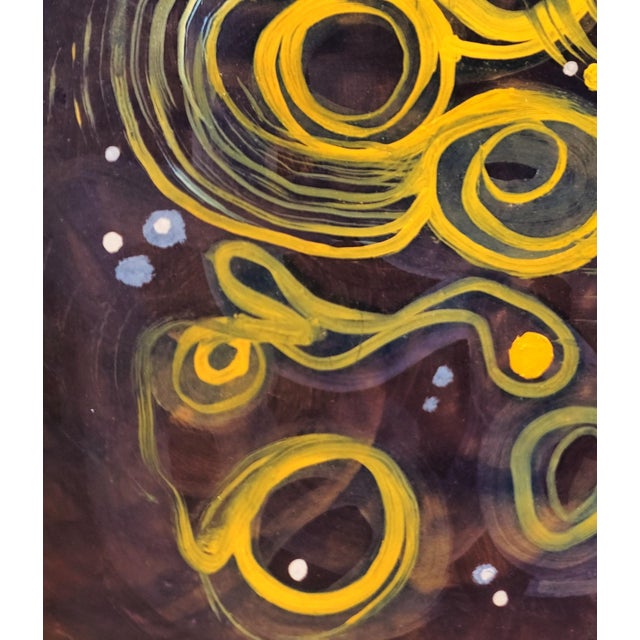 Ara explores fluid, gestural movement in this painting to mimic the rhythms of the formation and development of ideas...