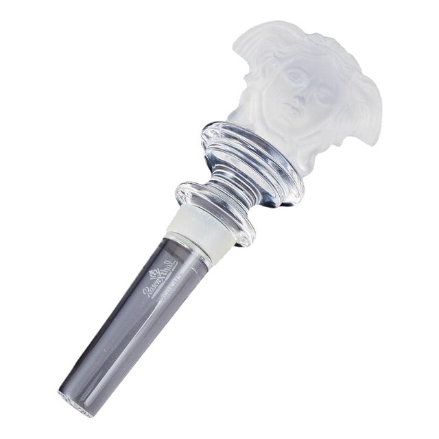 Crystal Stopper with Medusa Motif by Rosenthal for Versace, 1990s For Sale