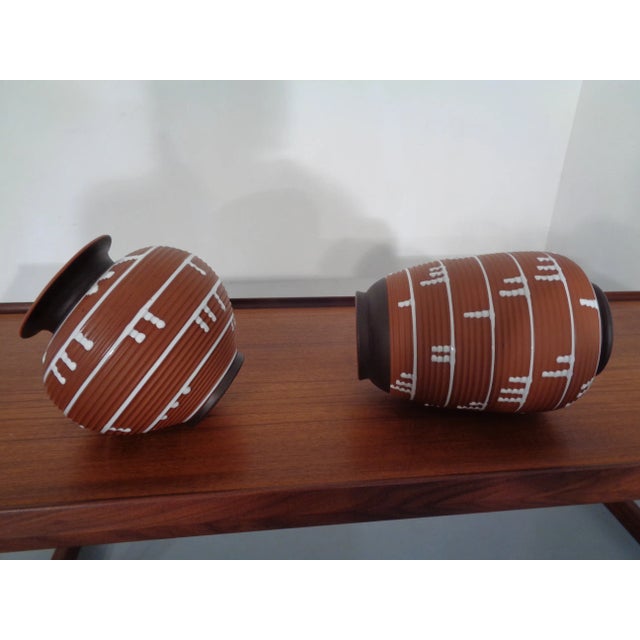 German Ceramic Vase, 1960s, Set of 2 For Sale - Image 15 of 16