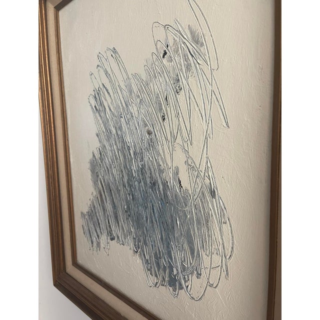 Contemporary “Salt” Contemporary Abstract Acrylic on Canvas Panel For Sale - Image 3 of 6