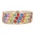 1.95 Carat Multi Color Sapphire 14 Karat Yellow Gold Band, Size 7 For Sale
