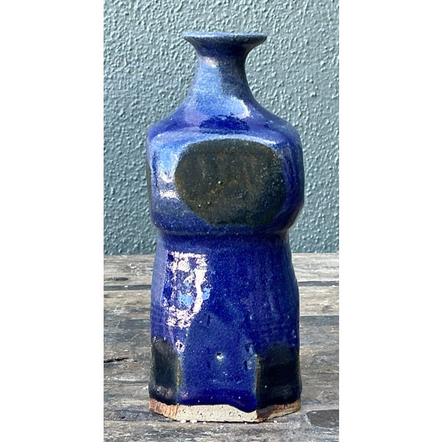 Vintage Original Studio Pottery Vase For Sale In West Palm - Image 6 of 12
