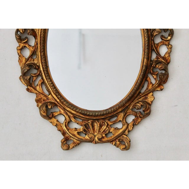 Glass 19th Century French Rococo Style Gilt Wall Mirror For Sale - Image 7 of 11