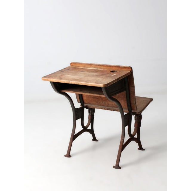 Antique American Seating Co School Desk For Sale - Image 4 of 13