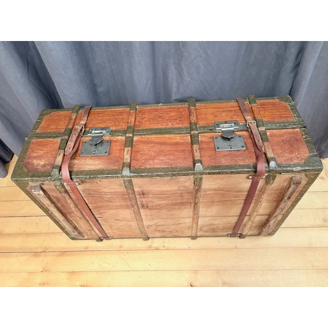 French Officers Cabin Trunk, 1850s For Sale - Image 11 of 18