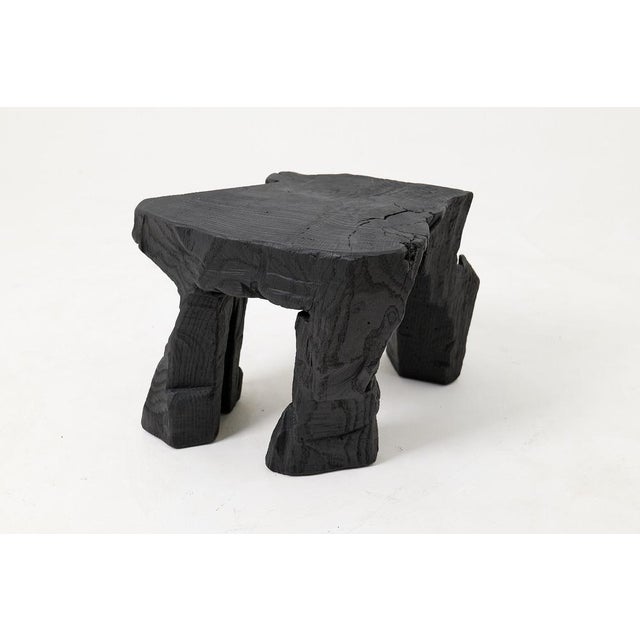 Sculptural Hardwood Stool by Logniture For Sale - Image 6 of 18