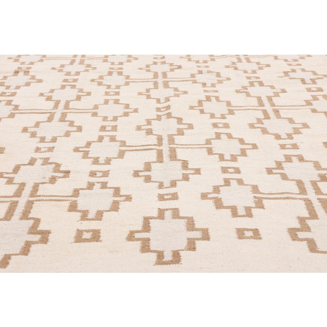 Late 20th Century Vintage Indian Dhurrie Rug, 04'09 X 08'00 For Sale - Image 5 of 10