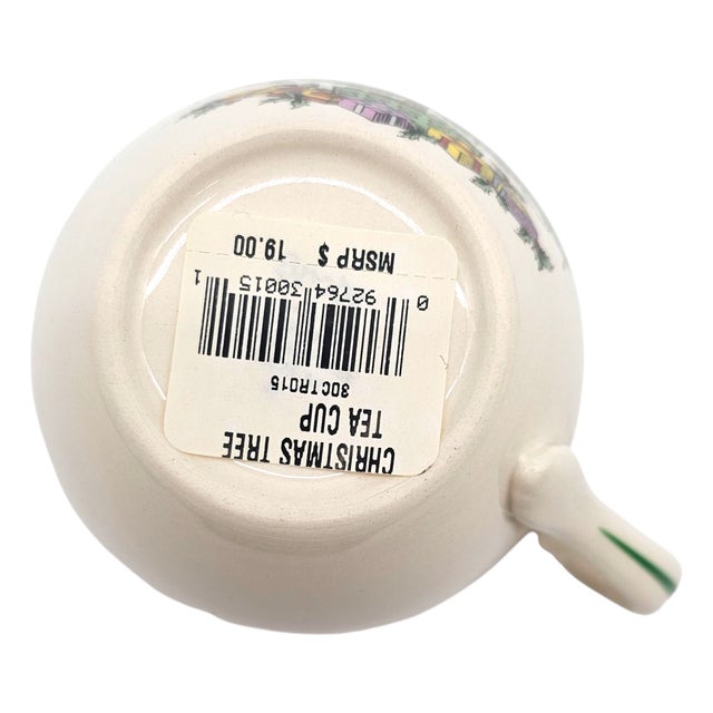 Spode “Christmas Tree” 5-Piece Porcelain Place Setting – English Holiday Dinnerware For Sale - Image 10 of 14