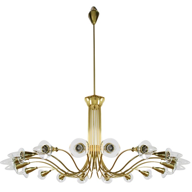 Italian Chandelier by Angelo Lelii for Artluce, 1950 For Sale