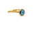 Marco Bicego, 18k Yellow Gold and Blue Topaz Jaipur Ring For Sale - Image 4 of 8