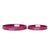Contemporary Saint Tropez Round Tray Set of 2 - Fuchsia For Sale - Image 3 of 10