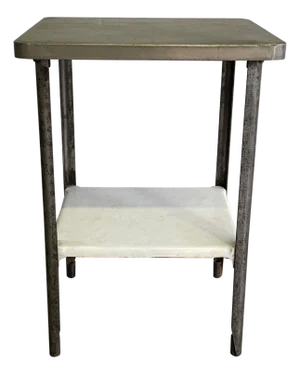 Late 19th Century Industrial Brushed Steel Apothecary Prep Table