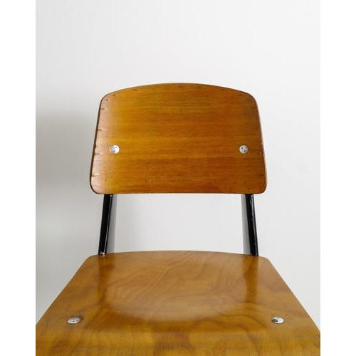 Jean Prouvé Mid-Century Modren French Standard Metropole 305 Dining Chair by Jean Prouvé, 1950s For Sale - Image 4 of 9