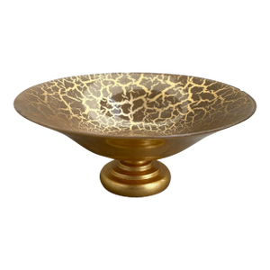 Gold Decorative Pedestal Bowl