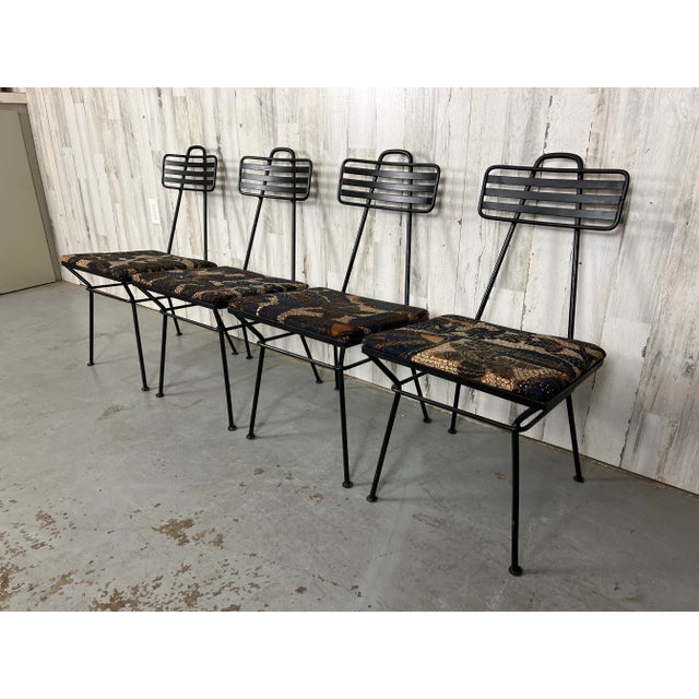 Wrought Iron Dining Chairs in the Style of Tony Paul For Sale - Image 4 of 13