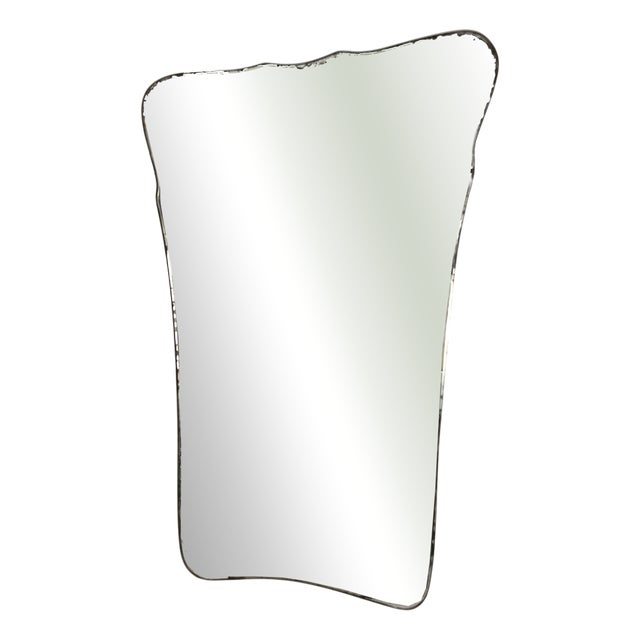 Vintage Italian Wall Mirror with Decorations, 1950s For Sale