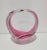 Swedish Modern Glass basket manufactured by Flygfors, designed by Paul Kedelv. A mixture of rose and white hues cased in...