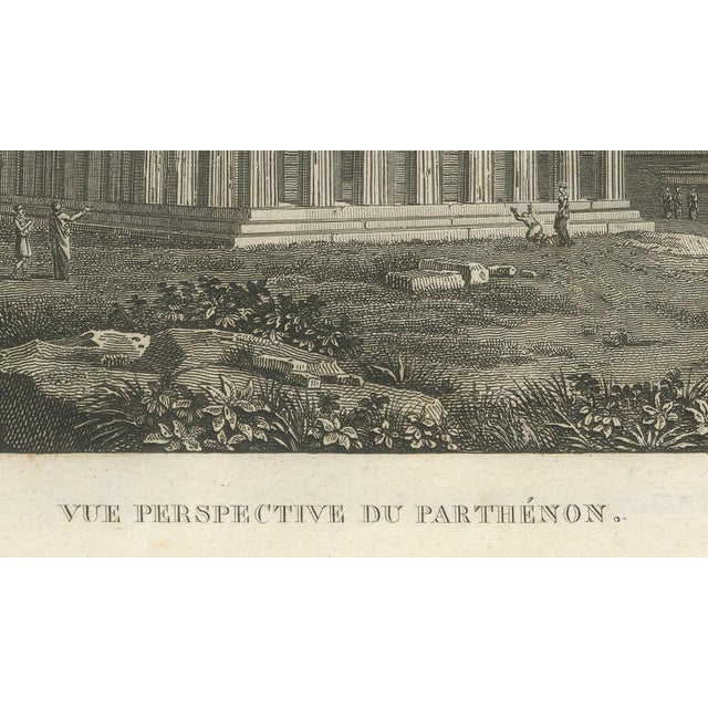 Tardieu, Set of Two Ancient Greek Temple Views, Parthenon and Theseion, 1825, Engraving For Sale - Image 9 of 13