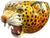 1970s 1970s Monumental Sculptural Leopard Head Cachepot – Hand Painted Ceramic – Hollywood Regency Statement Object For Sale - Image 5 of 12