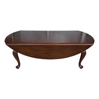 1970s Henkel Harris Solid Mahogany Drop-Side Coffee Table For Sale