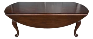 1970s Henkel Harris Solid Mahogany Drop-Side Coffee Table