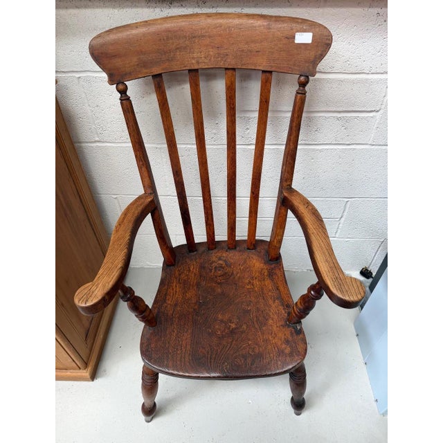 Windsor Chair in Elm For Sale - Image 11 of 11