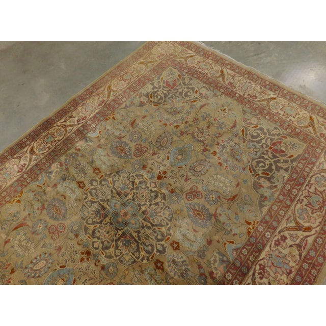 Beige Vintage Hand-Knotted Rug 4'8"x 7' For Sale - Image 8 of 12