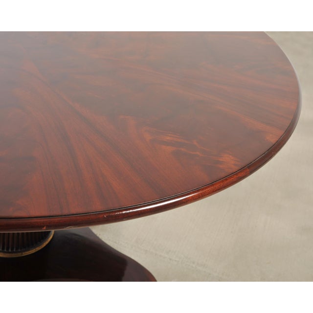 Thomas Pheasant for Baker Mahogany Round Pedestal Dining Table For Sale - Image 17 of 18