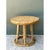 Camel Vintage Woven Rattan Accent Table For Sale - Image 8 of 12