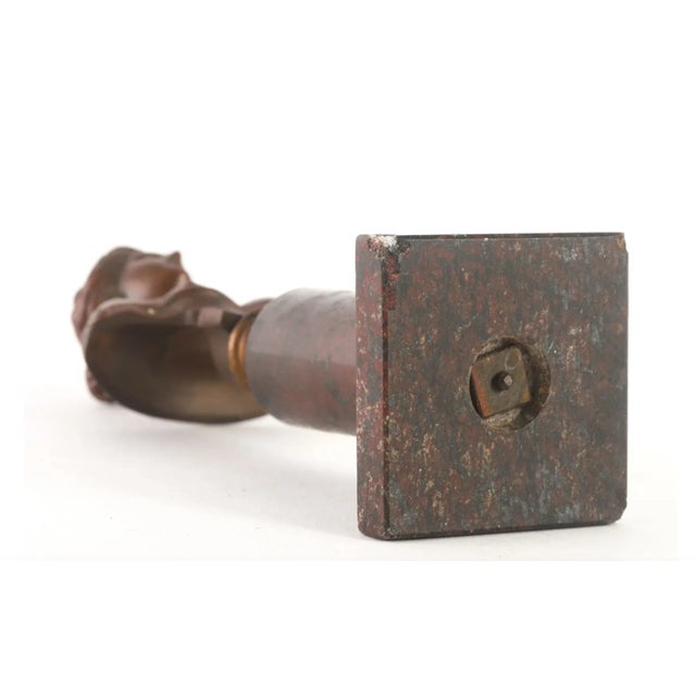 Mid 19th Century Mid 19th Century Grand Tour Bronze Bust of a Goddess For Sale - Image 5 of 5