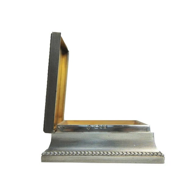 Sterling Silver Cigarette Box from Asprey & Co. London, 1950s For Sale - Image 6 of 11