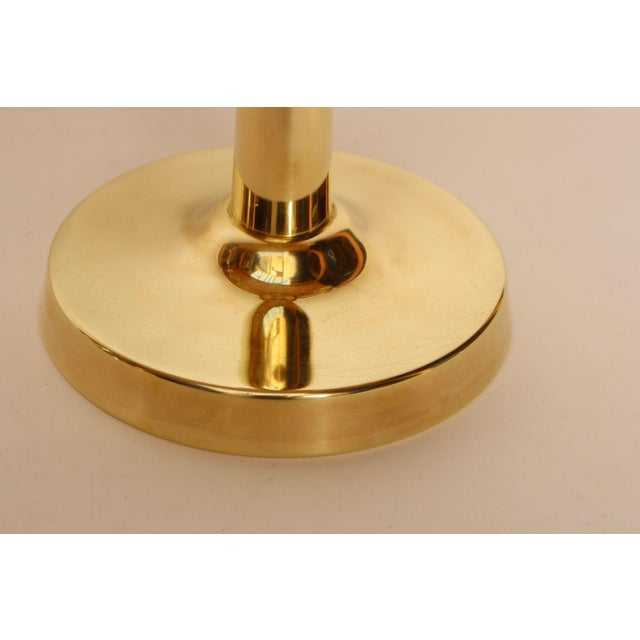 Pair of Vintage Brass Candelabra by Tommi Parzinger for Dorlyn Silversmiths For Sale - Image 11 of 16