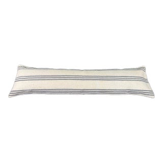 Turkish Hemp Pillow Cushion Natural Beige Gray Cushion Cover 12x46 For Sale