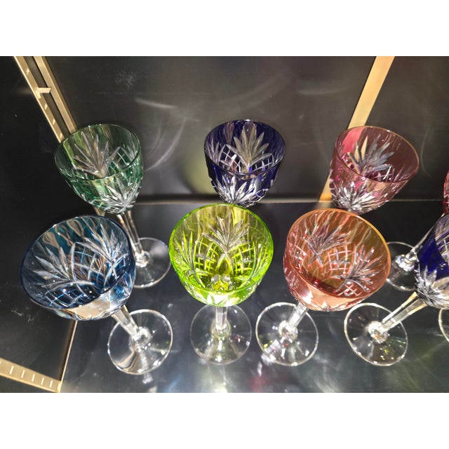 Saint-Louis Chantilly Pattern Glasses from Saint Louis, 1970s, Set of 12 For Sale - Image 11 of 15