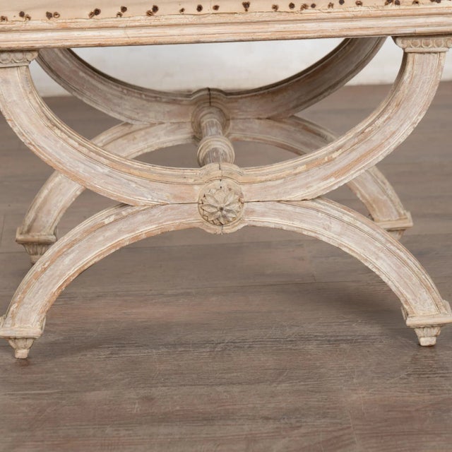 19th Century Swedish White Tabouret Stool For Sale - Image 9 of 11