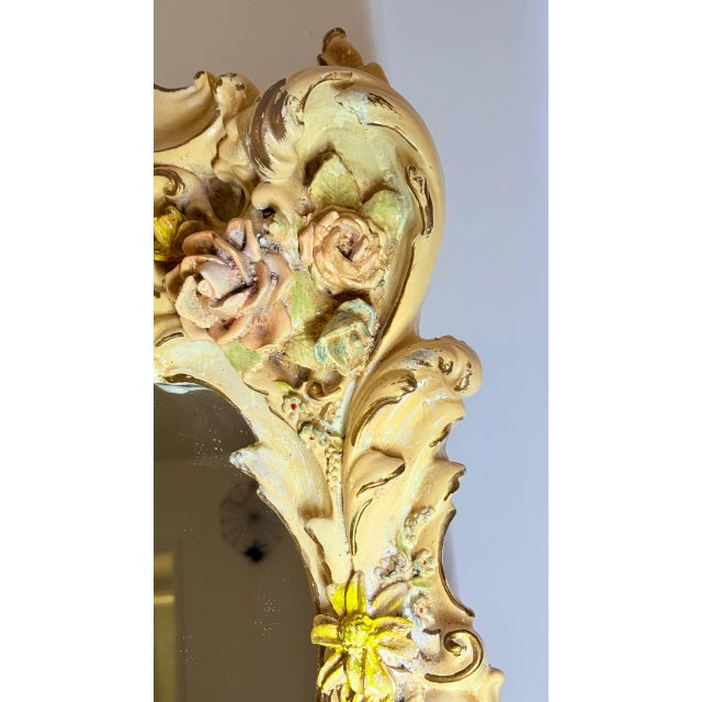 Vintage Finesse Originals Ornate Rococo Floral Wall Mirror For Sale - Image 12 of 18