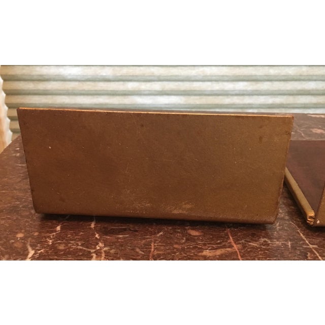 MidCentury Gold Tone Bookends A Pair Chairish