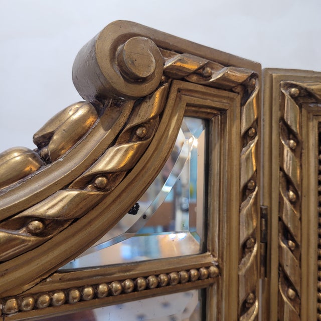 Napoleon III Screen in Goldenwood, France, 1890s For Sale - Image 11 of 18
