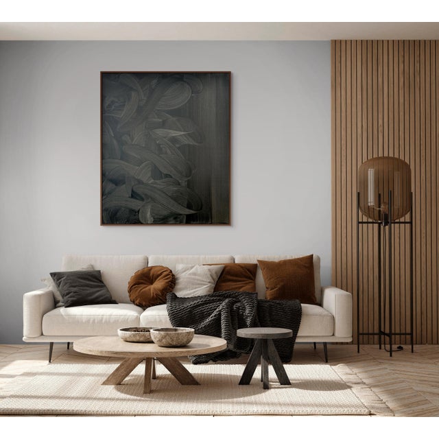 Abstract Contemporary Abstract Acrylic on Canvas "Dark Paths" by Nikolaos Schizas For Sale - Image 3 of 5