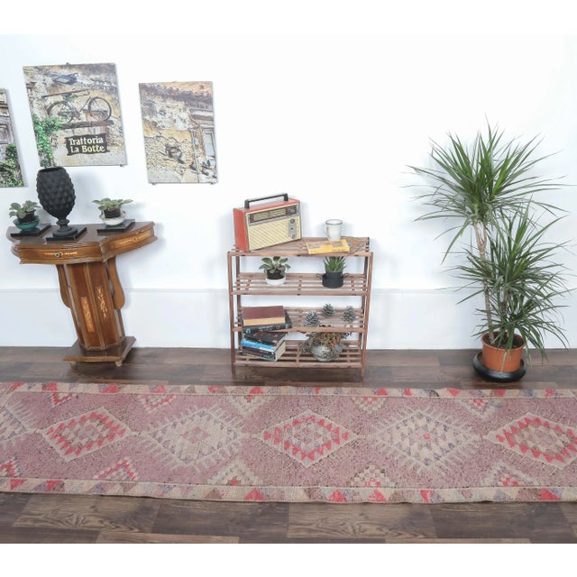 Vintage Turkish Hand-Knotted Vintage Rug is a semi-Vintage rug. '70s Eastern region of Turkey's unique rug is perfectly...