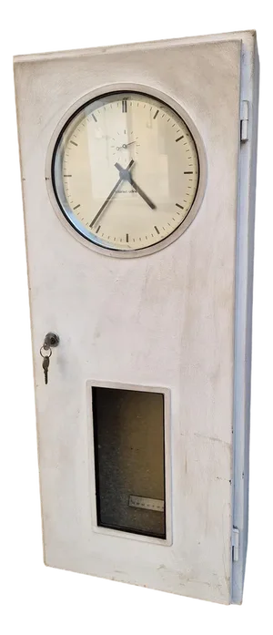 Vintage Pendulum Clock in Wooden Case, 1940s